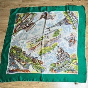 Glentex Silk Vintage 33” Scarf Made in Japan